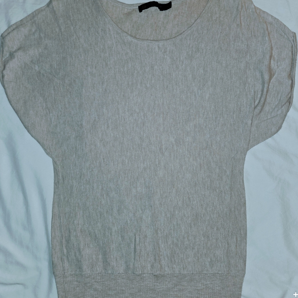 Chic Beige Women's Crew Neck Sweater